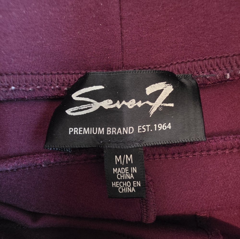 Seven7 Burgundy High-Waisted Leggings - Picture 7 of 10